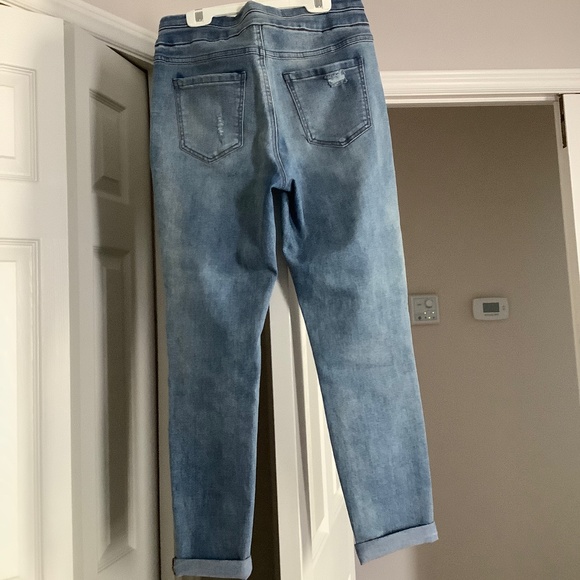 Tribal Pull On Boyfriend Jeans - Picture 2 of 6